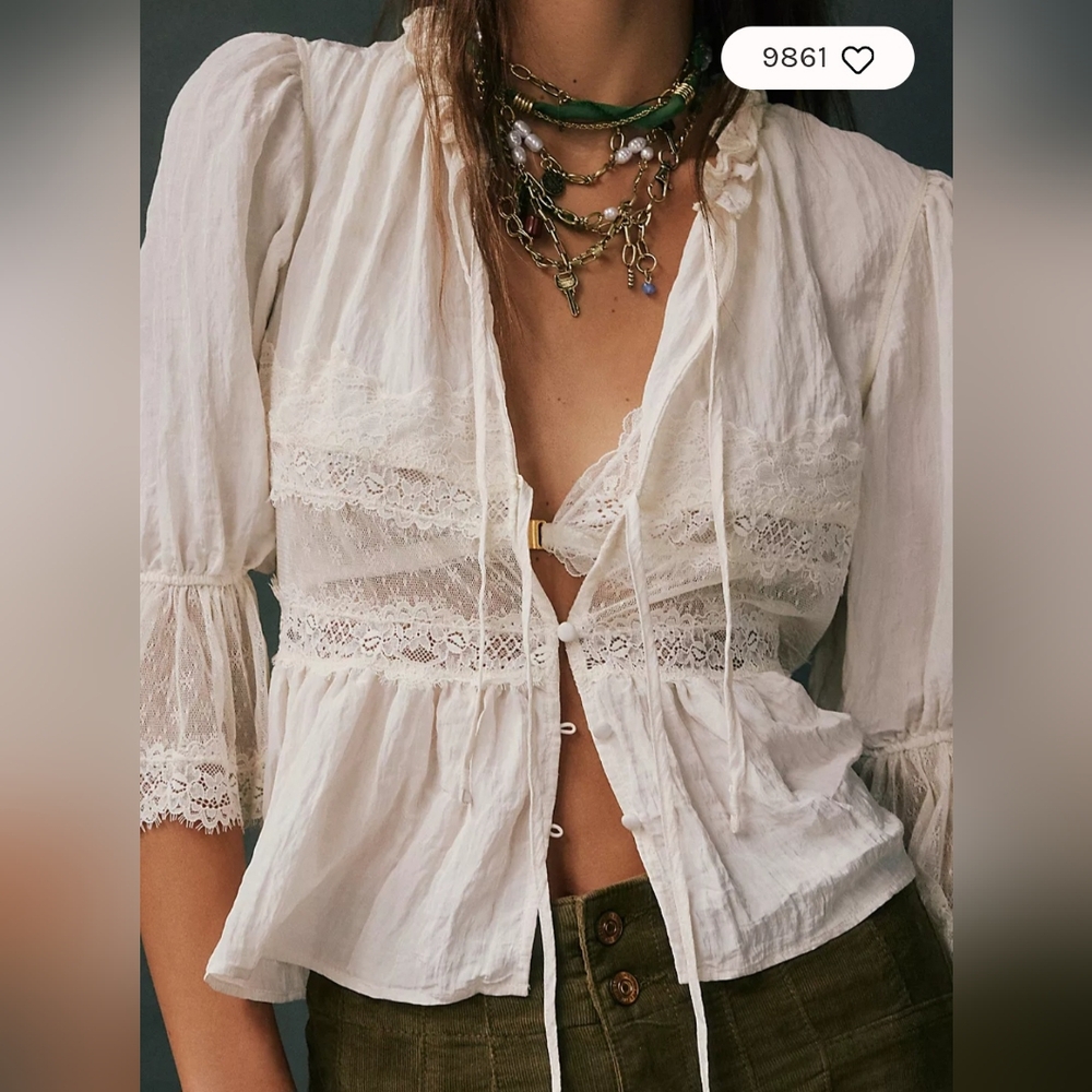 Intimately Free Forever Young Bed Jacket Sz L